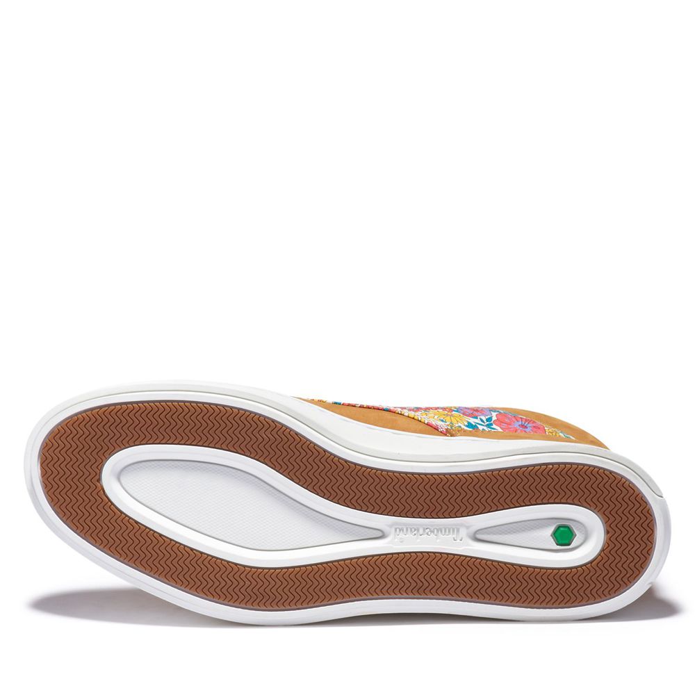 Botas Chukka Feminino - Timberland Bria Made With Liberty Fabric - WEOLZ8431 - Marrom